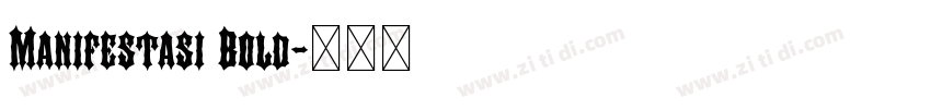 Manifestasi Bold字体转换